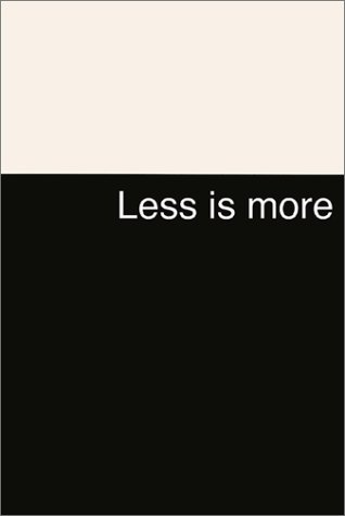 Less Is More Cover