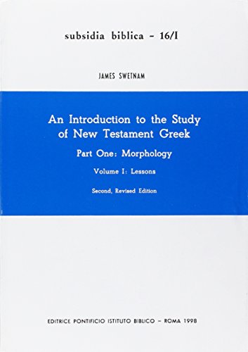 An Introduction to the Study of New Testament Greek Cover
