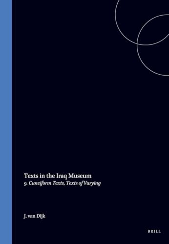 Texts in the Iraq Museum (Ancient Near East) Cover