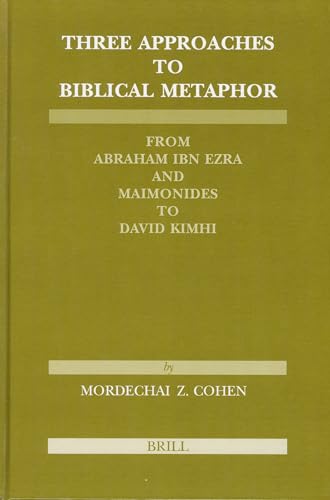 Three Approaches to Biblical Metaphor Cover