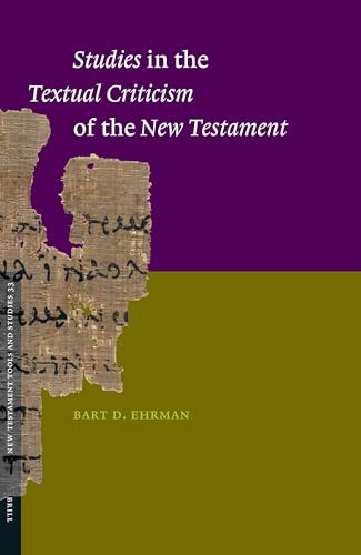 Studies in the textual criticism of the New Testament Cover