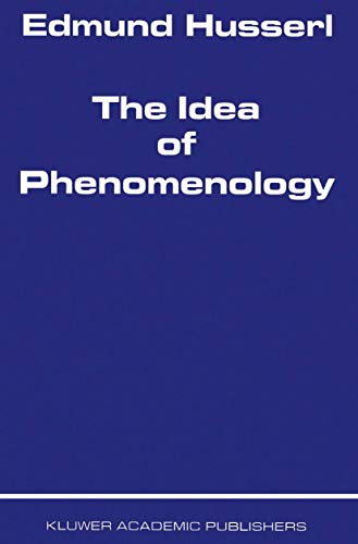 The idea of phenomenology Cover
