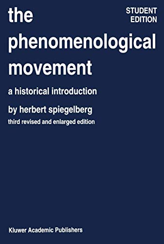 The phenomenological movement Cover