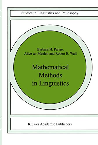 Mathematical methods in linguistics Cover