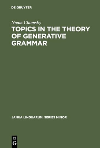 Topics in the Theory of Generative Grammar Cover
