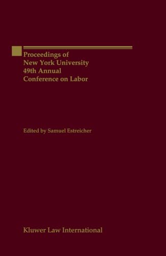 Proceeding of New York University, 49th Annual Conference on Labor (Proceeding of New York University 49th Annual Conference on) Cover
