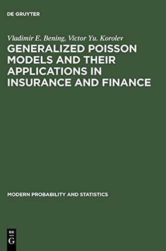 Generalized poisson models and their applications in insurance and finance Cover