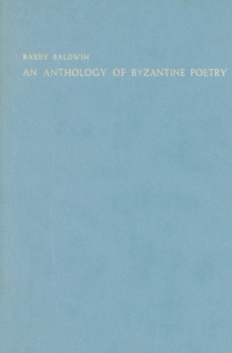 An anthology of Byzantine poetry Cover