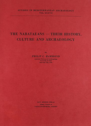 The Nabataeans -- their history, culture and archaeology. Cover