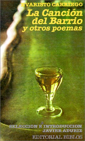 LA Cancion Del Barrio Y Otros Poemas (Coleccion Poesia. Serie Menor) Cover