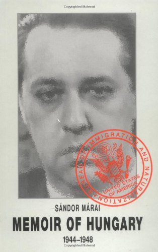 Memoir of Hungary, 1944-1948 Cover