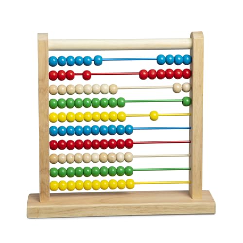 Melissa & Doug Abacus - Classic Wooden Educational Counting Toy With 100 Beads Poster