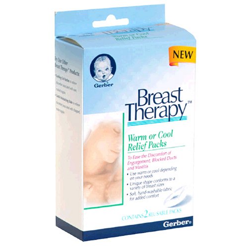 Gerber Breast Therapy Warm or Cool Relief Packs, 2 Reusable Packs Poster