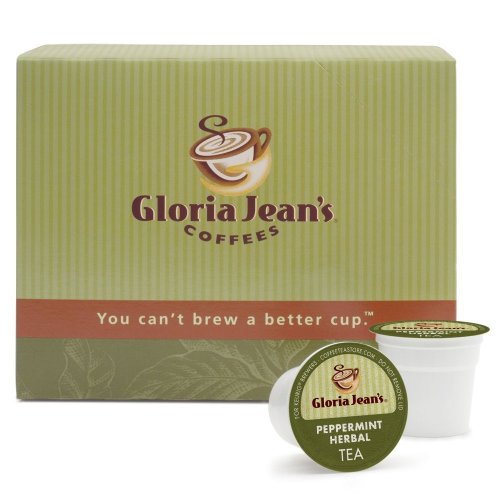 Gloria Jean's Teas,Peppermint Herbal, 24-Count K-Cups For Keurig Brewers Poster